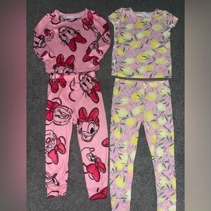 Youth Toddler Girls 4T Pajama Lot – Disney & Rachel Zoe – 4-Piece Set